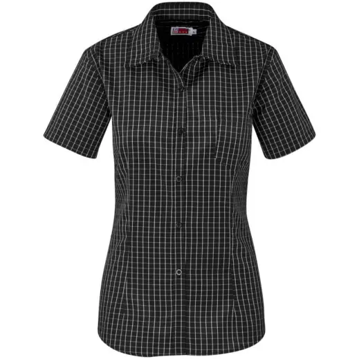 Ladies Short Sleeve Aston Shirt Black
